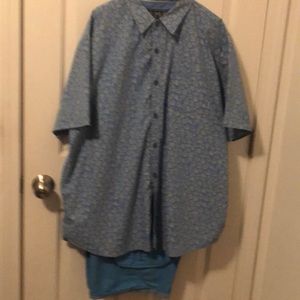 Light Blue 2 Piece Shorts Set